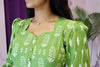 Green Handblock Printed Dress