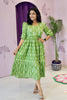 Green Handblock Printed Dress