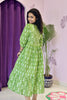 Green Handblock Printed Dress