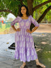 Lilac Breeze Handblock Cotton Dress