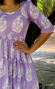 Lilac Breeze Handblock Cotton Dress