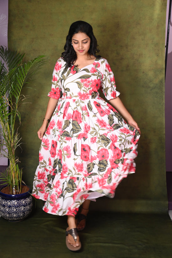 Floral Tiered Maxi Dress