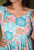 Pastel Blue Floral Maxi Dress