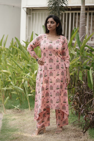 Blush Pink Ethnic Kurta Set