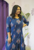 Indigo Blue Floral Print Kurta Set