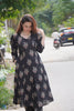 Black Petal Kurta Set