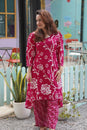 Petal Neck Floral Kurta Set