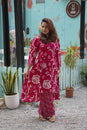 Petal Neck Floral Kurta Set