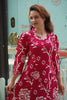 Petal Neck Floral Kurta Set
