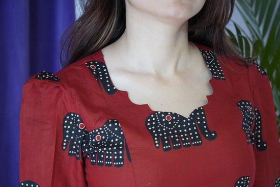 Gaja Scalloped Kurta Set