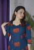 Blue Elephant print Dress