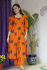 Sunset Orange Grace Dress