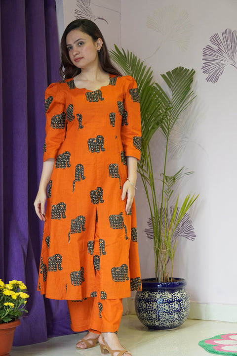 Sunset Orange Grace Dress