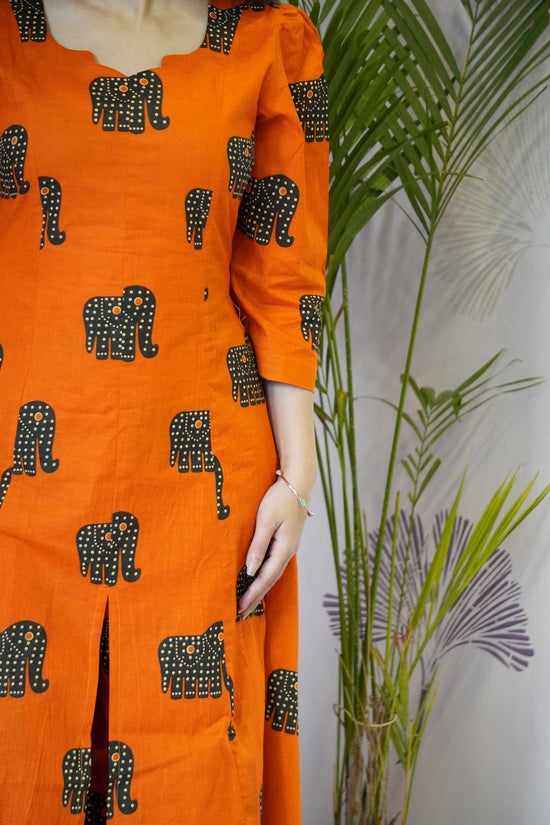 Sunset Orange Grace Dress