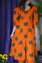Sunset Orange Grace Dress