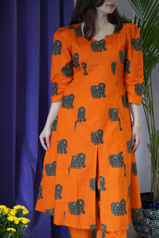 Sunset Orange Grace Dress
