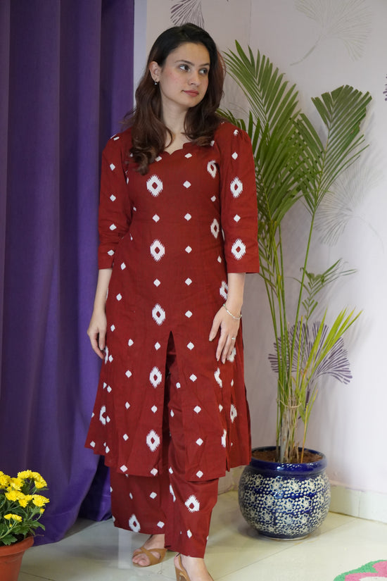 Crimson Loom Dress