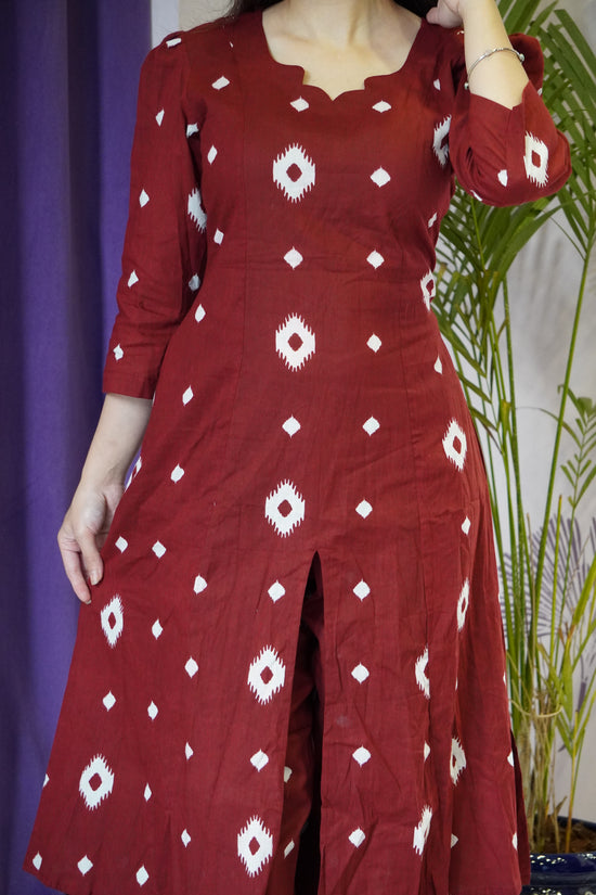 Crimson Loom Dress