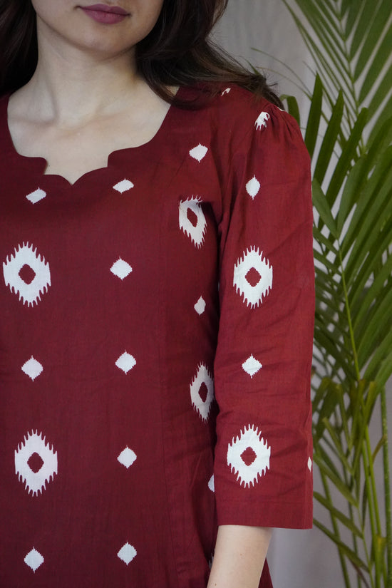 Crimson Loom Dress