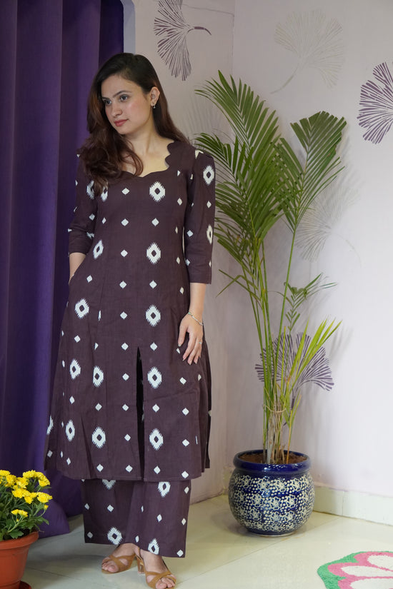 Plum Whisper Ikat Dress