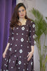 Plum Whisper Ikat Dress