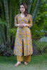 Golden Flora Slit Kurta Set