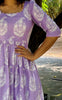 Lilac Breeze Handblock Cotton Dress