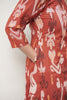 Rust Red Printed Kurta Set