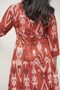Rust Red Printed Kurta Set