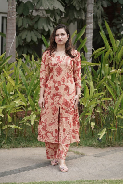 Peach Blossom Ethnic Set