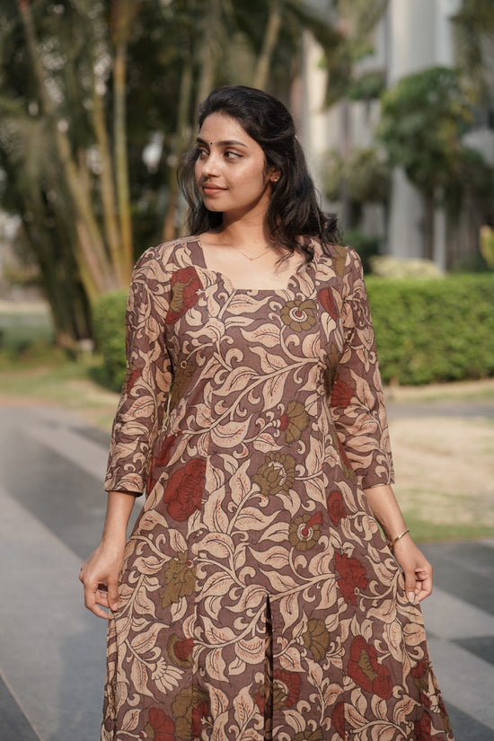 Vintage Floral Printed Kurta