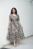 Olive Bloom Midi Dress