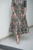 Olive Bloom Midi Dress