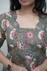 Olive Bloom Midi Dress