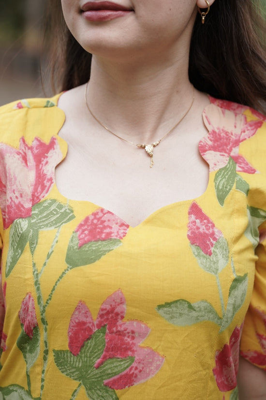 Sunflower Bloom Midi Dress