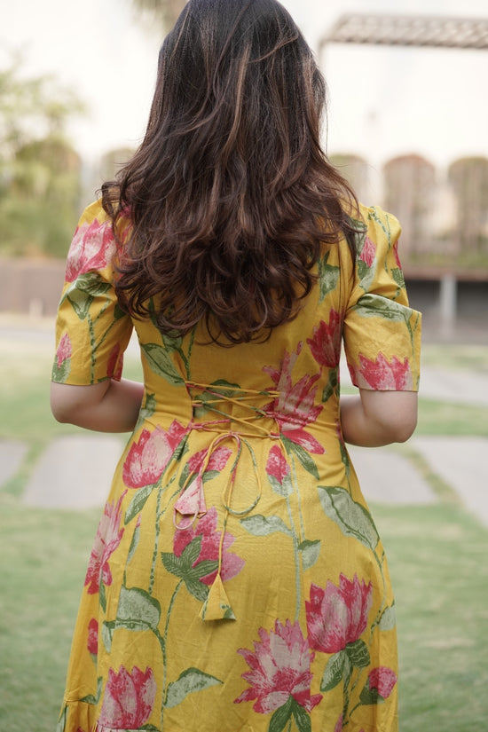 Sunflower Bloom Midi Dress