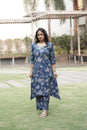 Midnight Bloom Kurta Set