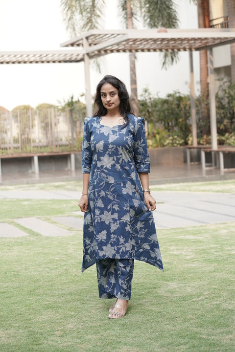Midnight Bloom Kurta Set