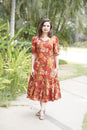 Rust Bloom Dress