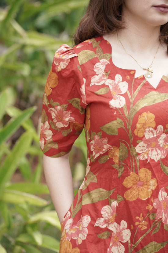 Rust Bloom Dress