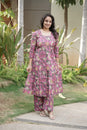 Pink Blossom Kurta Set