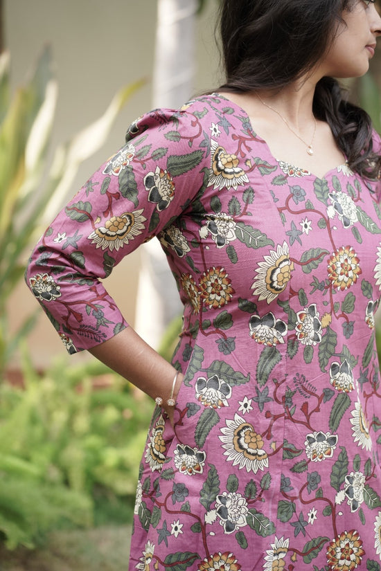 Pink Blossom Kurta Set