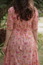 Rose Blossom Printed Maxi Dress