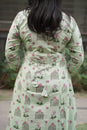 Mint Green Floral Kurta Set