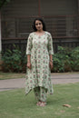 Mint Green Floral Kurta Set